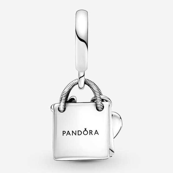 Pandora Lei Shoppingtaske Sølvcharm 799536C00, Inkluderer Originalæske