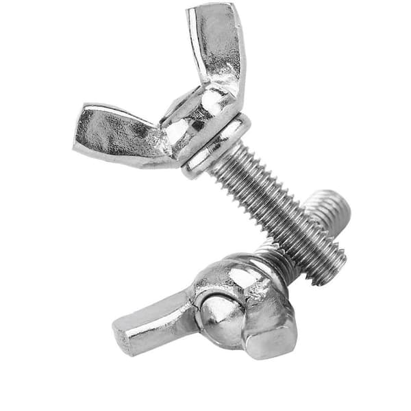 5 stk. pose 304 rustfrit stål vingemøtrikker bolte maskinreparationstilbehør (M5 * 20 mm)