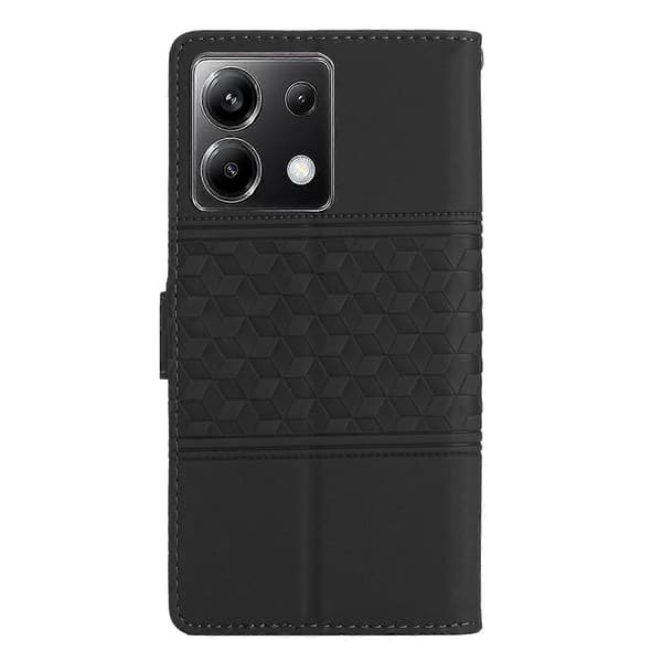 Diamantpreget skinnveske til Xiaomi Poco X6 Black