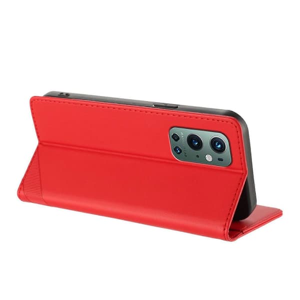 Kohokuvioitu lompakkokotelo OnePlus 9 Prolle Red For OnePlus 9 Pro