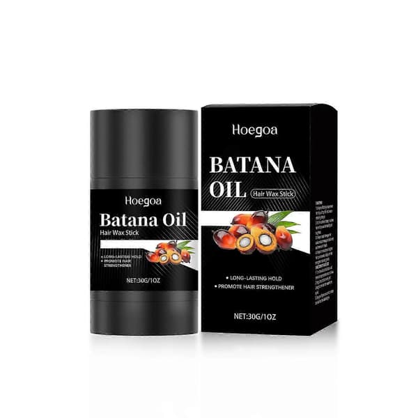 Hoegoa batana hårvaxstift bärbart långvarigt styling anti-frizz hårutjämnande vaxstift - hoegoa batana hårvaxstift bärbart långvarigt st