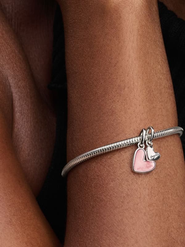 Pandora - Delbar mor och dotter dinglande berlock - Sterling silver