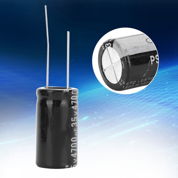 10 Pcs. Black 35V 4700μF Aluminum Electrolytic Capacitor Standard Terminal 18 x 30mm