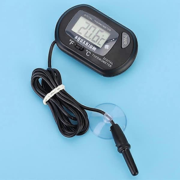 Praktisk och vacker Celsius Digital LCD-skärm Akvarium Temperaturtermometer Akvarium Vattentermometrar -50 Celsius +70