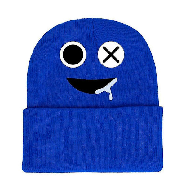 Vintermössa Rainbow Friends Tryckt Stickad Mössa Varm Skidmössa Presenter Royal Blue