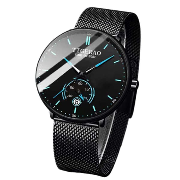 New Fully Automatic Movement Non-Mechanical Watch Large Dial Watch Men's Calendar Waterproof Luminous Watch