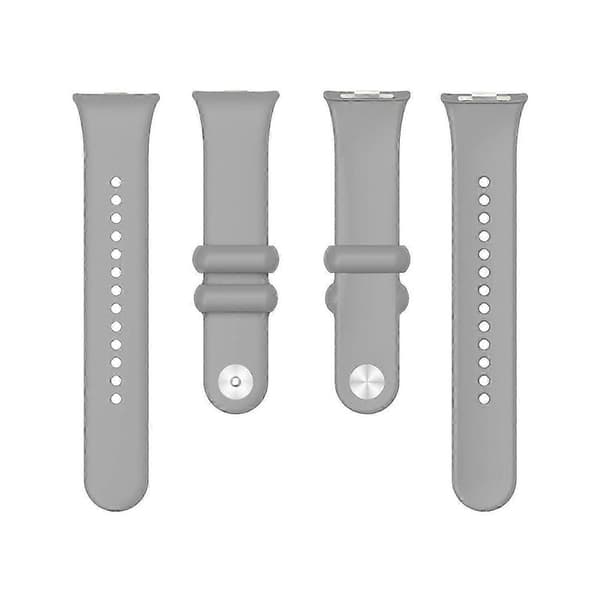 For Xiaomi Smart Band 8 Pro Solid Farge Armbånd Erstatning Silikon Klokkerem Grey Grey