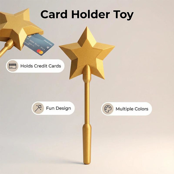 3D-printed wand for paying with A