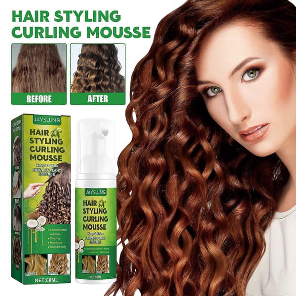 Begränsad tid!! Voluminös hårstylingmousse Anti-frizz hårfuktighetsvårdskum Stylingmousse