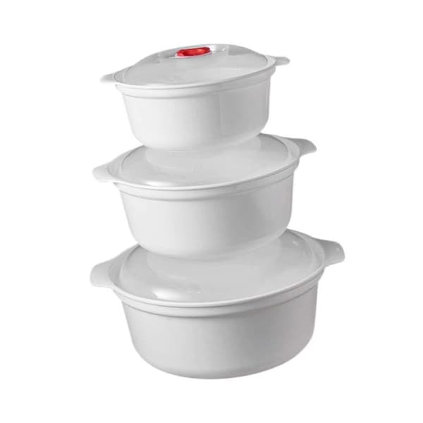 3 Microwave Safe Bowls with Lids, Practical Microwave Safe Appliances for Small Kitchens.