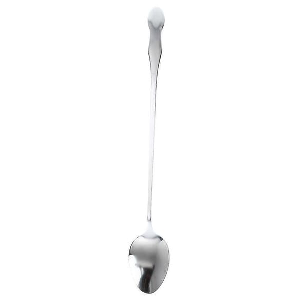 10\" Rustfritt Stål Bestikk Langt Skaft Scoop Teskje
