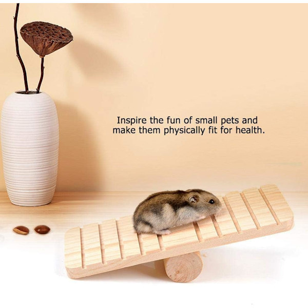 Trevippestol leketøy for hamster, smådyr, bur, tyggeleketøy, kjæledyrtilbehør, hamster, gerbil, marsvin, ekorn