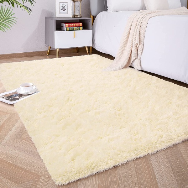 Pehmeät ja pörröiset aluematot makuuhuoneeseen, lastenhuoneeseen, plushiset ja pörröiset