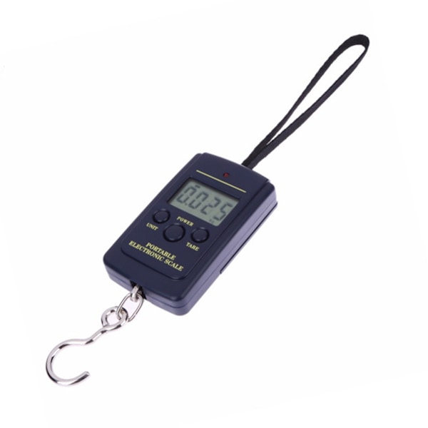 Kannettavat taskuvaaka 40 kg Mini elektroninen digitaalinen vaaka Ripustuskoukku Tasku Matkatavaroiden painovaaka