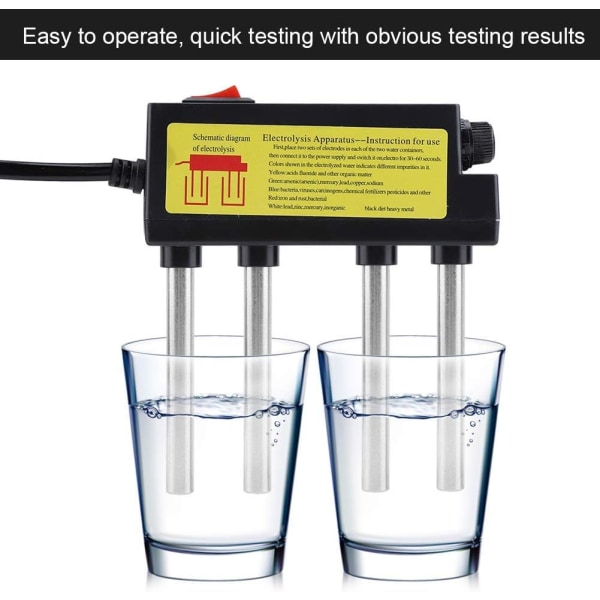 Electrolyseur d'eau - Testeur portable de qualité de l'eau