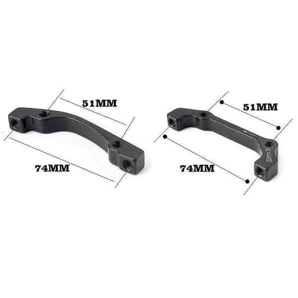 2 Sæt Skivebremse Kaliber Montering Adapter Is/post Til , 1 Sæt Foran 180mm Bag 160mm & 1 Sæt Foran 160