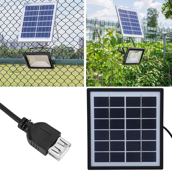 2W 6V Bærbart Polykrystallinsk Silicium DIY Solpanel med 3m Forlængerkabel Udendørs