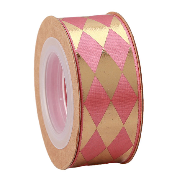 Diamant 2.5 Tryckt bandad bakgåva låda förpackning band diy