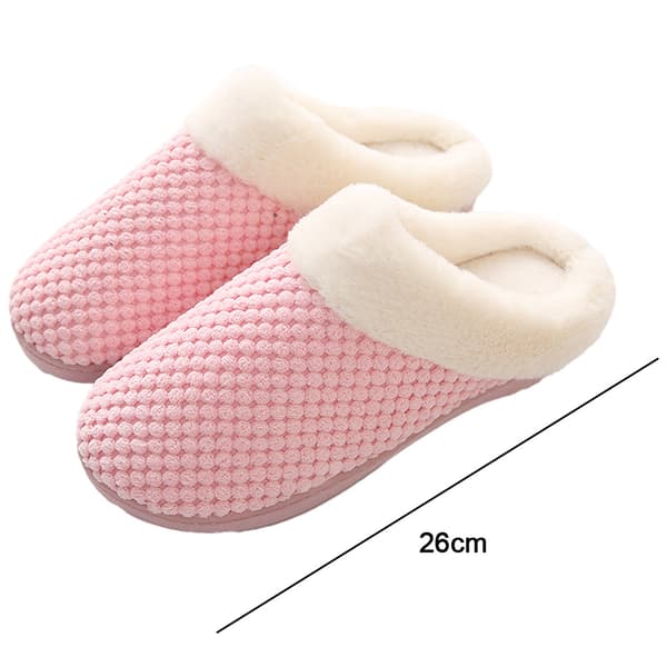 Tofflor för damer Varma Memory Foam Halkfria Husskor pink 36/37