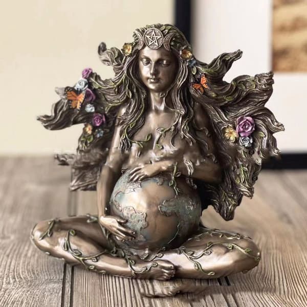 Gaia Millennial Gaia Statue Moder Jord Gaia Kunst Statue Moder E