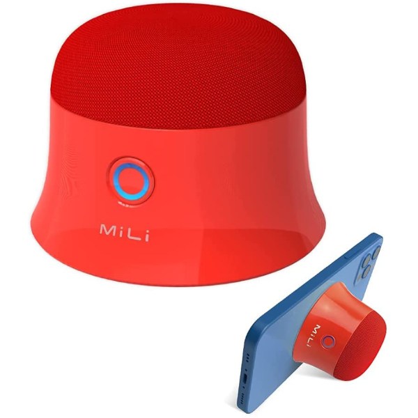 Mini Bluetooth högtalare, chockerande ljud, röd