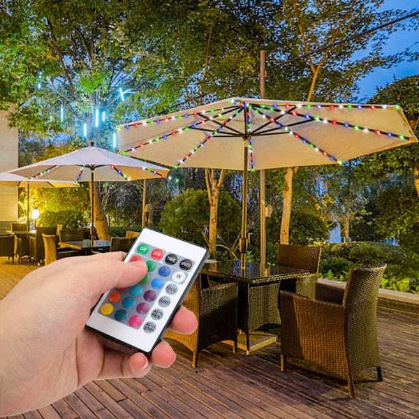 104LED Solparaply Lampa Utomhus Ljusslinga Trädgård Dekorativ Lampa