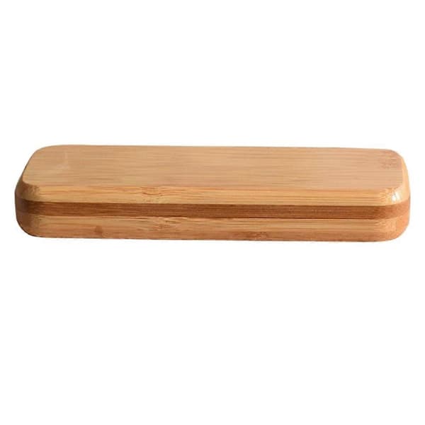 1 stk bambus skrivesaker pennboks elegant enkeltpennfutteral kontorpennboks gave