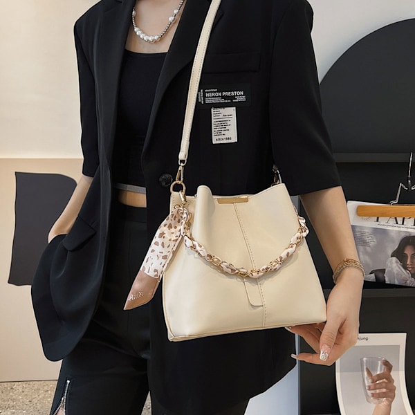 Stor kapacitet spandpose PU taske mode messenger taske niche