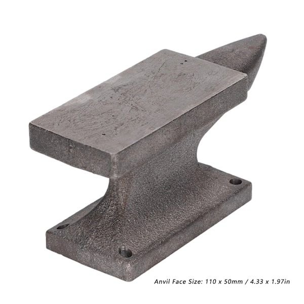 Anvil Horn Støpejern 3LB Benk Rustfri Høy Hardhet Smiverktøy for Nitering