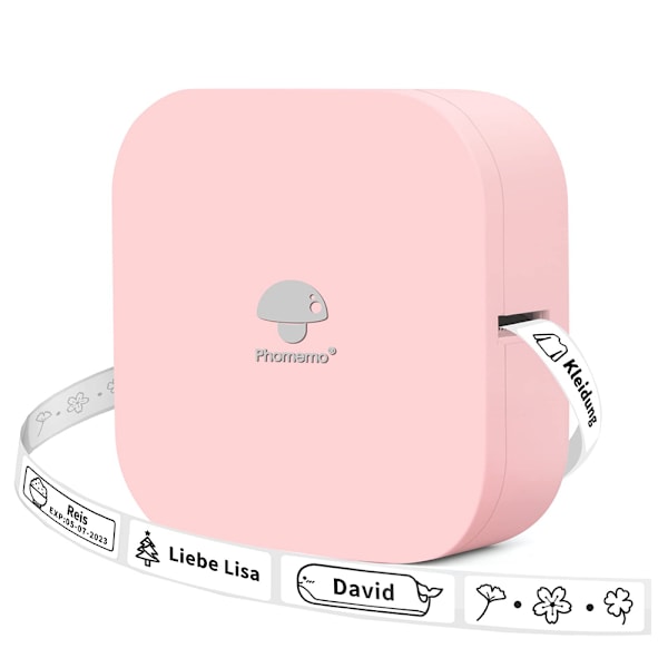 Bluetooth-tarra-tulostin, tarra-laite itseliimautuva, yhteensopiva iOS:n ja Androidin kanssa, kannettava mini-tarra-laite kotiin, toimistoon, kouluun ja tarrojen liimaamiseen