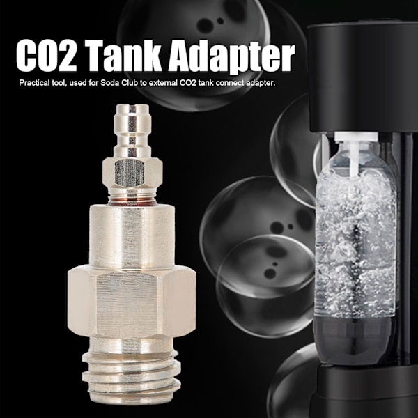 8mm CO2 Tank Adapter Hann-gjenge TR21-4 Hurtigkobling for Soda Club