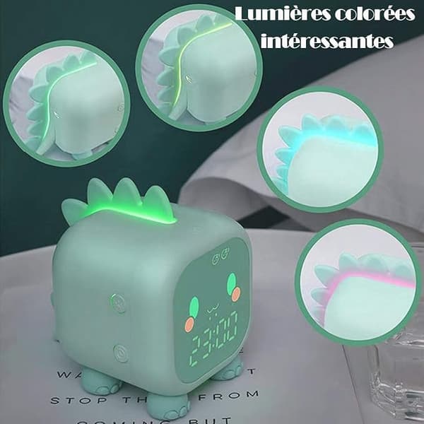 1 stk Barnevekkerklokke Lysende Digital LED-lys Alarm C