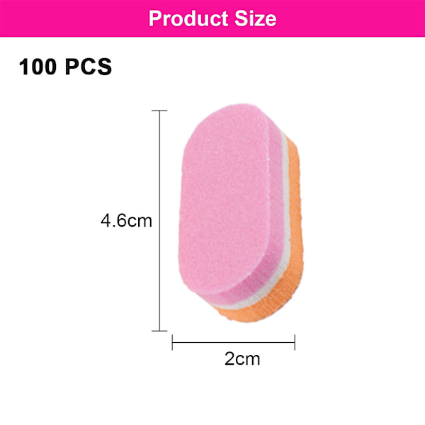 Mini nagelfilar block, nagelbuffertar för naglar, mini buffertblock