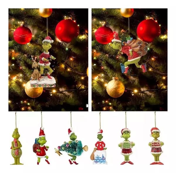 18 Delar Grinch Julgransprydnader, Dekorationskampanj
