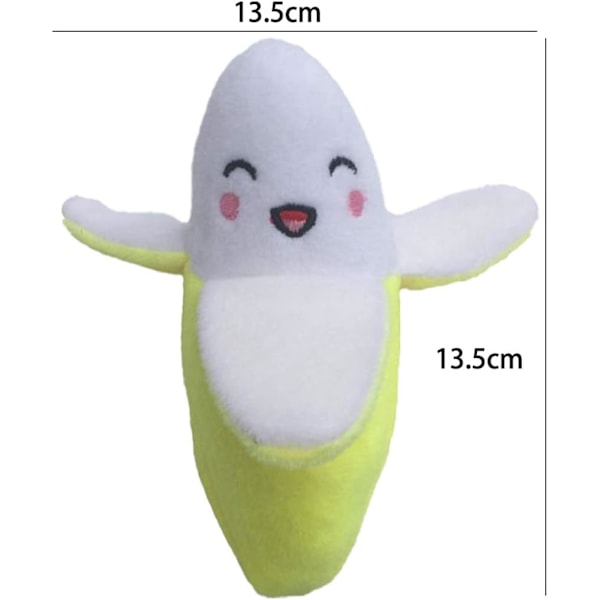 Plush-lelu, kestävä plus-banaani lelu, sopii pitkähampaisille pennuille, pureskelulelut keskikokoisille ja pienille pennuille