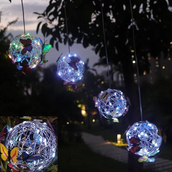 2-pak led-lys - dekorative til haven
