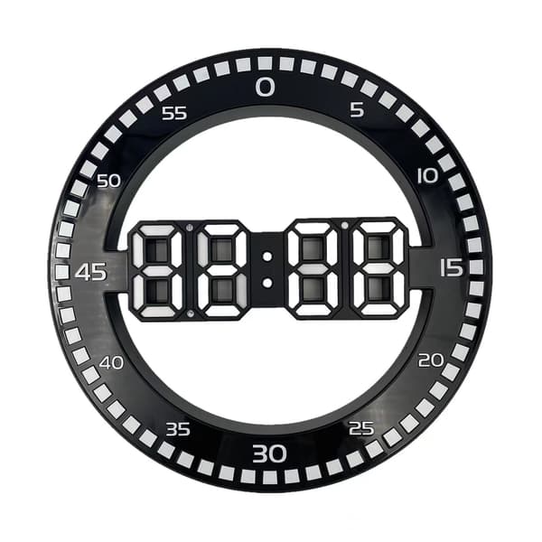 Tyst LED digital skrivbordsklocka, elektronisk väggklocka - circula