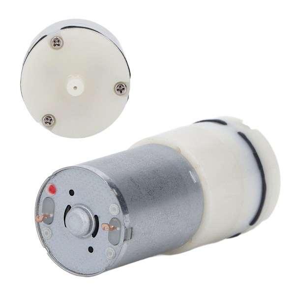 Mikro luftpump Elektrisk pneumatisk membranvakuum mekanisk transmission 1 port 370 Vit DC24V