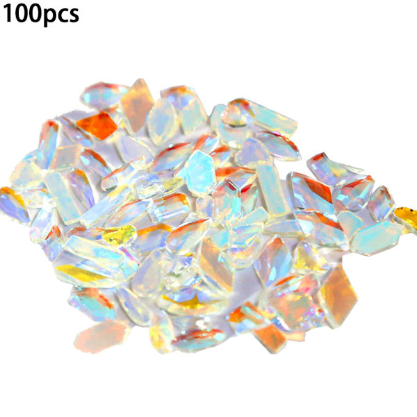 3D Nail art aurora rhinestones multi shape mix nail crystal crafts shiny nail art decoration DIY nail art design