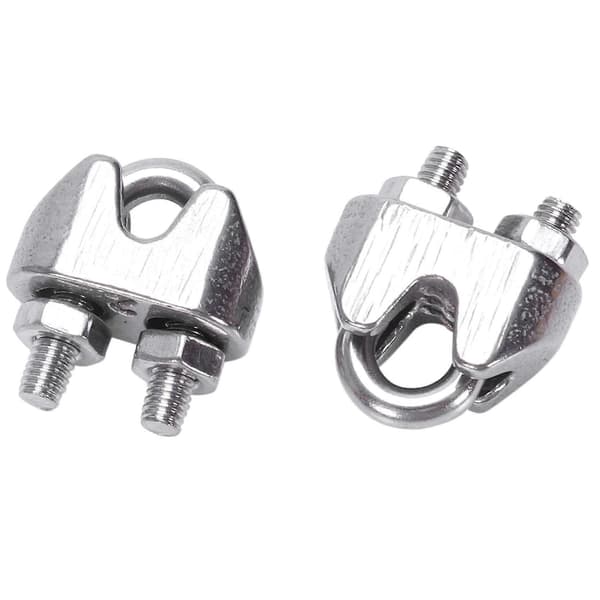 2mm 1/16 Tommer Rustfrit Stål Trådtov Klemme Fastgørelse 24stk