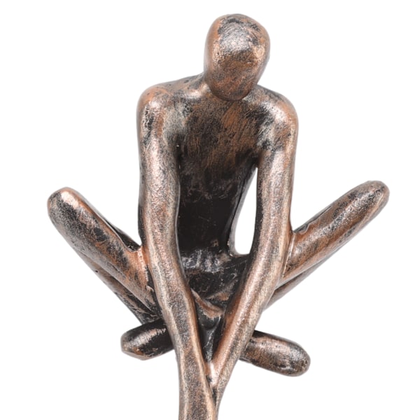 Skulptur av älskare, prydnad av harts, abstrakt konst, staty, par, man som lyfter kvinna, dansande figurin
