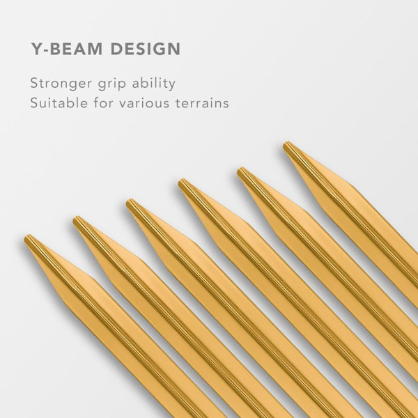 10 st Tältverktyg Aluminiumplywood, Robust och Säker, Guldfärg