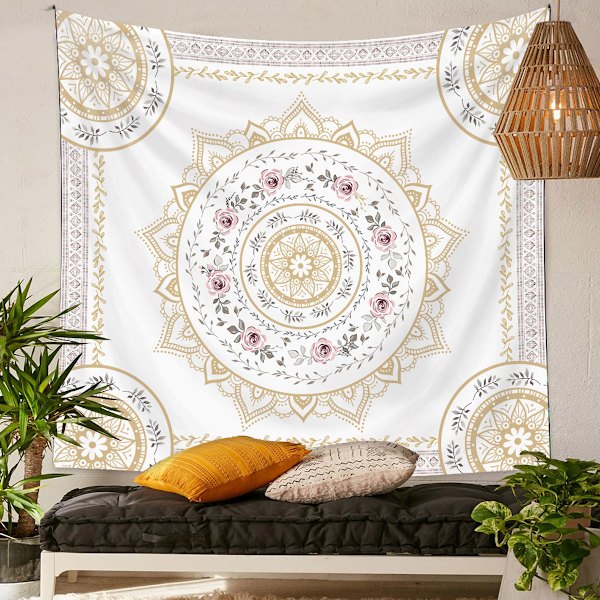 Mandala Vægtæppe Vægophæng, vægtæppe Skitse Trykt vægtæppe