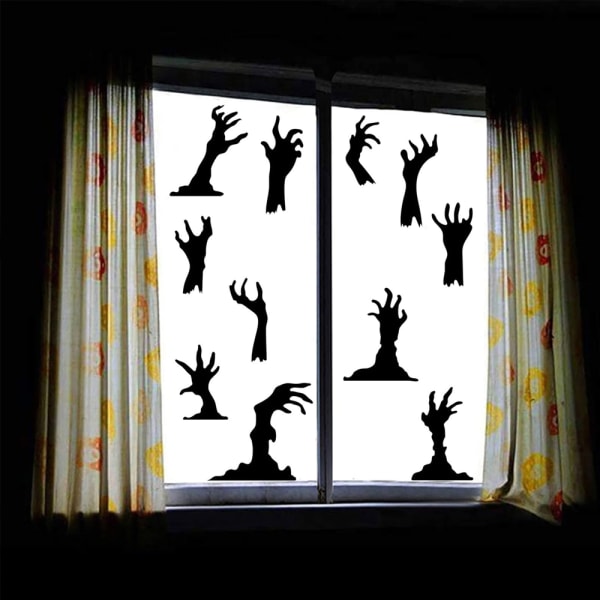 Halloween spøkelseshånd speil klistremerke tredimensjonalt selvklebende