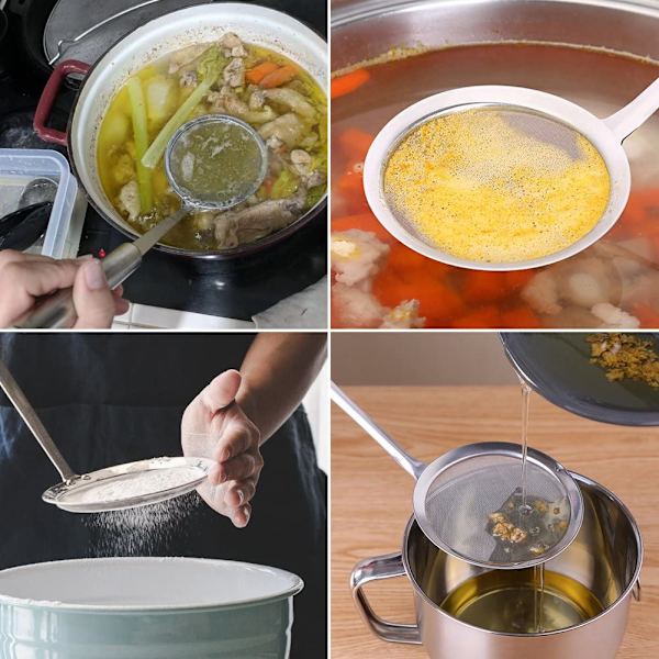 Japansk Hot Pot Skummerske, Rustfrit Stål Net Mad Si