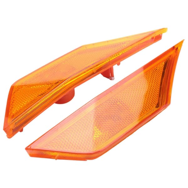 2 sæt sidemarkeringslygteglas til 2016-op 10. generations sedan/coupé/hatchback (orange)