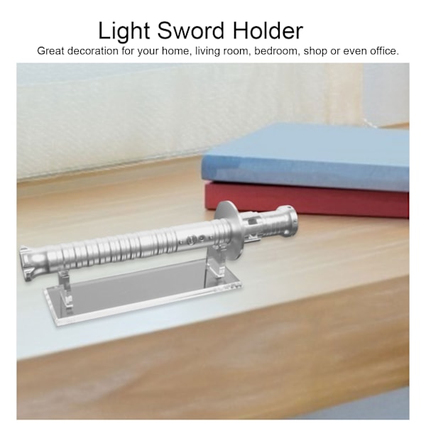 Transparent Lys Sabel Akryl Stativ Skrivebord Lys Sabel Leke Display Stativ Dekorativ Holder