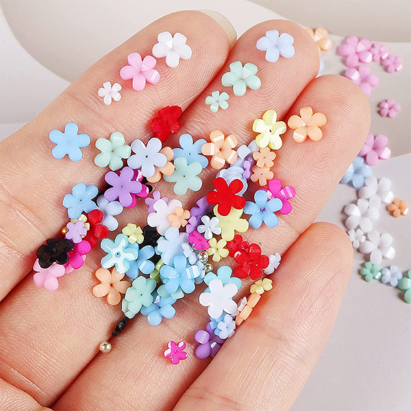 3D Flower Nail Charms, för nail art DIY-design Tillbehör Hantverk Style 6