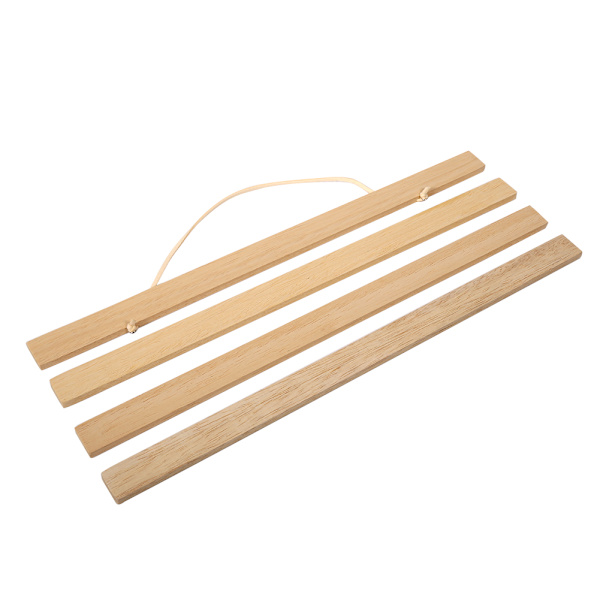 Moderne Magnetisk Sagflis Bilde Ramme DIY Poster Rull Trykk Kunstverk Henger Hvit Tre 30CM