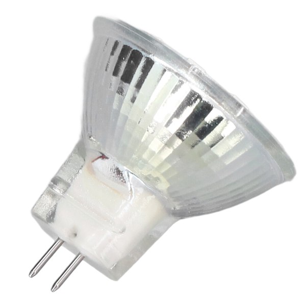4 stk. MR11 LED Spotlys Pære med Dobbelt Nålebase 360° Varmeafledning 3W 12 LED Pære Varmt Hvid